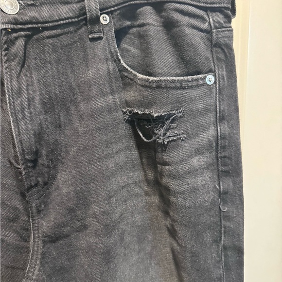 American Eagle Outfitters Women Black High Rise Ankle Straight - Picture 2 of 7